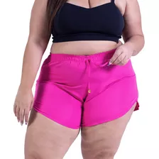 Shortinho De Banho Feminino Plus Size Praia Tactel