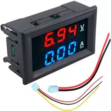 Mini Voltimetro Y Amperimetro 100 Vol 10a Dc Display Digital