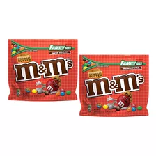 2 Chocolate Confeito M&m's Sabor Manteiga De Amendoim 521,6g