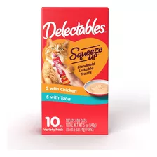 Alimento Gato Squeeze Up 10 Packs Lickable Wet Cat Treats.