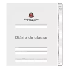 Kit X 5 Caderno Tamoio Diário De Classe Bimestral Estado De São Paulo 8 Folhas Quadriculadas E Listradas 1 Assuntos 27.5cm X 31cm Cor Cinza