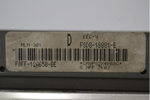 1998 Mazda 626 Dx Lx 2.0l At Engine Control Unit Ecu Fsd Tty Foto 2