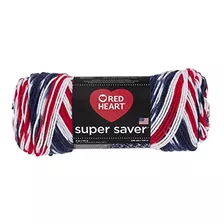 Red Heart Super Saver Yarn E300.3943, Print-americana