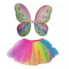 Kit Para Halloween De Mariposa Alas Y Tutu De Colores Vivos Hada 