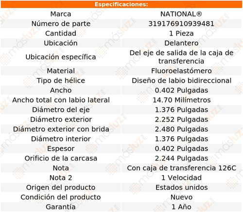 1) Retn Caja Transferencia Del Rainier 04/07 National Foto 3