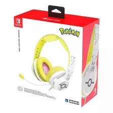 Audifono Gamer Pro Pokémon Pikachu 025 Pop Nintendo Switch Color Blanco