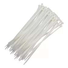 Abraçadeira De Nylon Branca 4,8x200mm 100pçs 1010506 Starfer Cor Branco