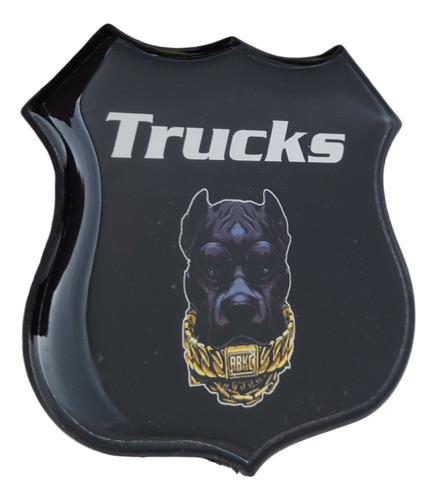 Emblema Lateral O Trasero Trucks Bulldog Negro Blanco Foto 2