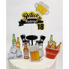 Topper Topo De Bolo Buteco Festa Bar Boteco Festas