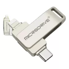 Pen Drive 128gb Microdrive 2em1 (lightning /tipo C) iPhone