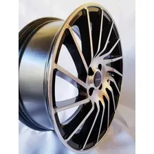 Rodas Réplicas Vossen Aro 17 4x108 (jogo) + Bicos Cor Preto Com Diamantado