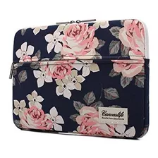 Canvaslife Rosa Blanca Funda Para Portatil Bolso Caso