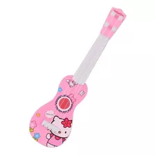Juguete Guitarra Hello Kitty Instrumento Educativo 4 Cuerdas