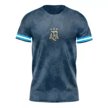 Camiseta Argentina Afa 3 Estrellas Azul Talle Especial