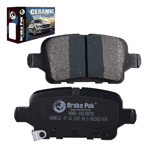 Pastillas De Frenos Marca Brake Pak Para Chevrolet Tracker Foto 2