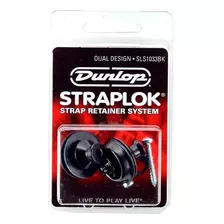 Strap Lock Dual Design Preto Dunlop P/ Guitarra Baixo