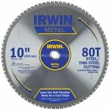 Sierra Circular Para Aluminio 10 Pulgadas 100 Dientes Irwin