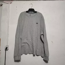 Polera Manga Larga La Martina Invierno Talla Xxl Gris Claro