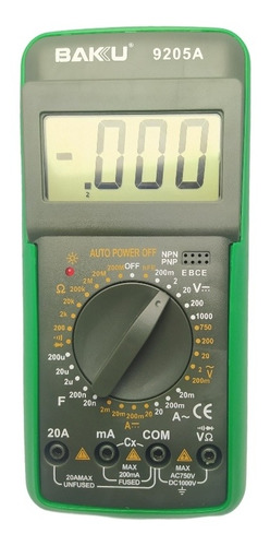 Tester Multímetro Digital Bakú Bk-9205a 