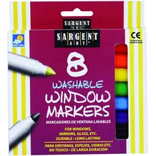 Set De 8 Marcadores De Colores Lavables - Sargent Art