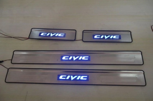 Estribos Embellecedores Led Honda Civic 2006 A 2011 Foto 2