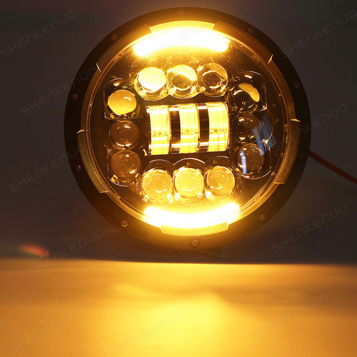 Faros Led Redondo De 7 6000k Para Hummer H3 H3t 2006-2010 Foto 10