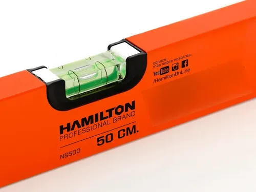 Nivel Burbuja Aluminio Hamilton 50cm Imantado Ns500 Dgm