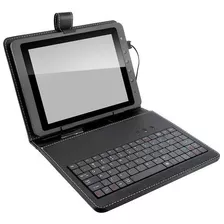 Capa De Tablet E Celular Com Teclado + Adaptador