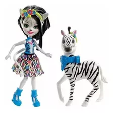 Boneca Enchantimals Zelena Com Sua Zebra Hoofette 