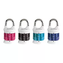 Candado De Combinación Vertical Master Lock 1535dwd, 4-pack