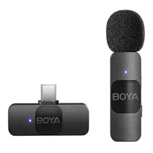Microfone Boya By-v10 Lapela Sem Fio Wireless Conexão Usb-c