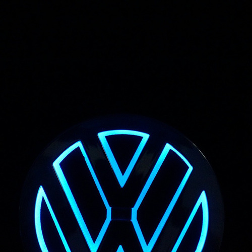Logo Led Volkswagen 3d Luz Azul Vw Foto 5