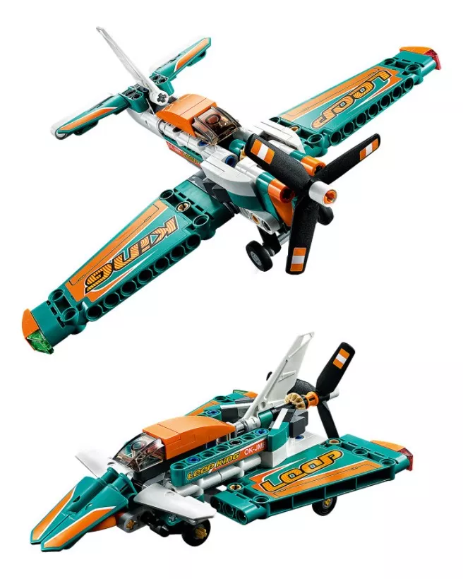 Bloques Para Armar Lego Technic Race Plane 154 Piezas En Caja
