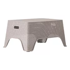 Mesa De Centro Para Exterior E Interior De Plástico Lux