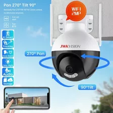 Camara Wifi Mini Ptz V380 Exterior 2mp 1080p 4 Led 2 Ant Jwk