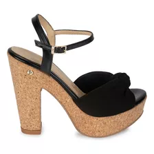 Sandalia D'orsay Casual Mujer Piazza Negro 216