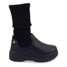 Bota Infantil Feminina Ortopé Glam Boot Preta - 2075