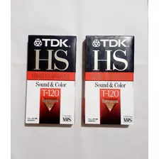 Fitas De Vhs Nova Tdk Hs 