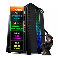 Pc Gamer Computador Ryzen 5 Geforce Gtx 1660ti 16gb Ssd Nvme