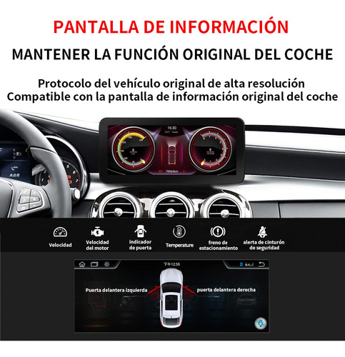 Radio De Coche De 10.25 Pulgadas Para Mercedes-benz W176 201 Foto 7