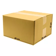 Caja Carton E-commerce 26x25x15 Cm Envios Paquete 25 Piezas