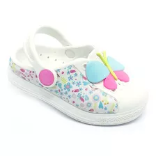 Babuche Infantil Feminina Plugt Joy Borboleta Floral