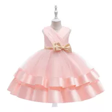 Vestido De Niña De Fiesta Mini-mi Modelo Cala Rosa