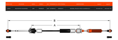 Chicote Jeep Wrangler Y Sahara Caja Transmisin Automtica Foto 4