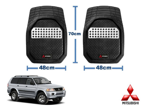 Tapetes Logo Mitsubishi + Cubre Volante Montero Sport 08a11 Foto 4