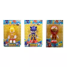 Set X 3 Muñecos Sonic Gamer Coleccionables