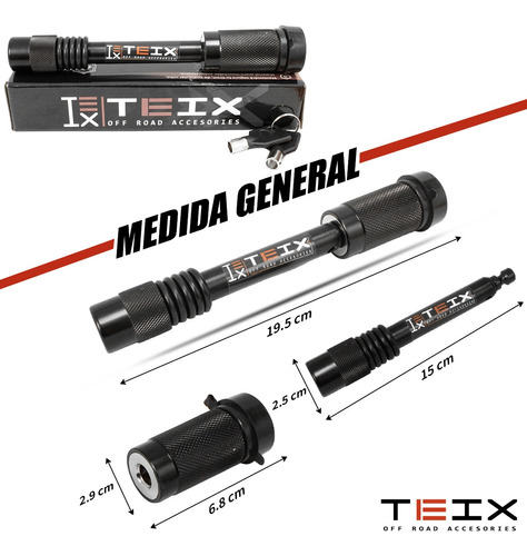 Teix Candado Receptor Para Modelo Buick2 Dodge \u0026 Jeep Negro Foto 7