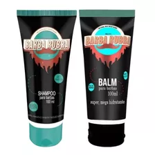 Kit Barba Rubra Com Shampoo 100ml E Balm Hidratante 100ml