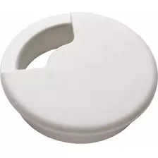 Passa Fio Cabo Mesa Computador Ø 46mm Branco - 10 Unid