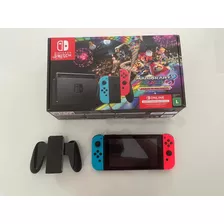 Video Game Console Nintendo Switch Com Mario Kard Deluxe 8